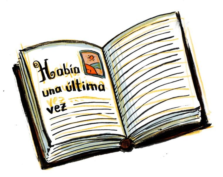 Libro abierto que dice Había una última vez